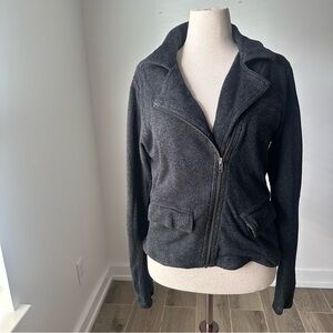 Women’s Cabi Dark Gray Moto Asymmetrical Zip Jacket